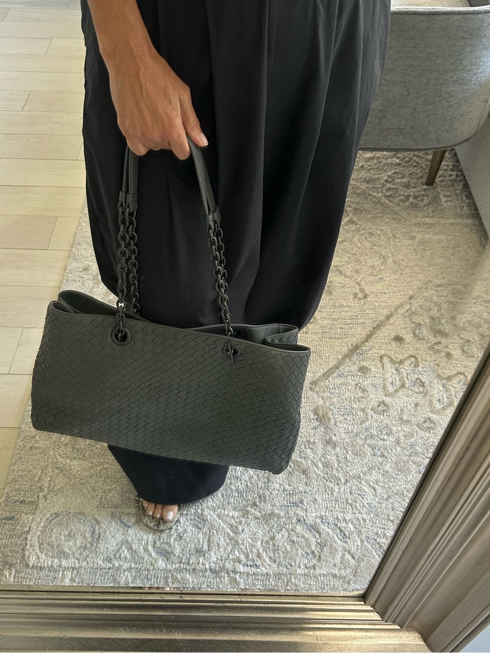 Bottega Veneta Large Intrecciato Chain Tote